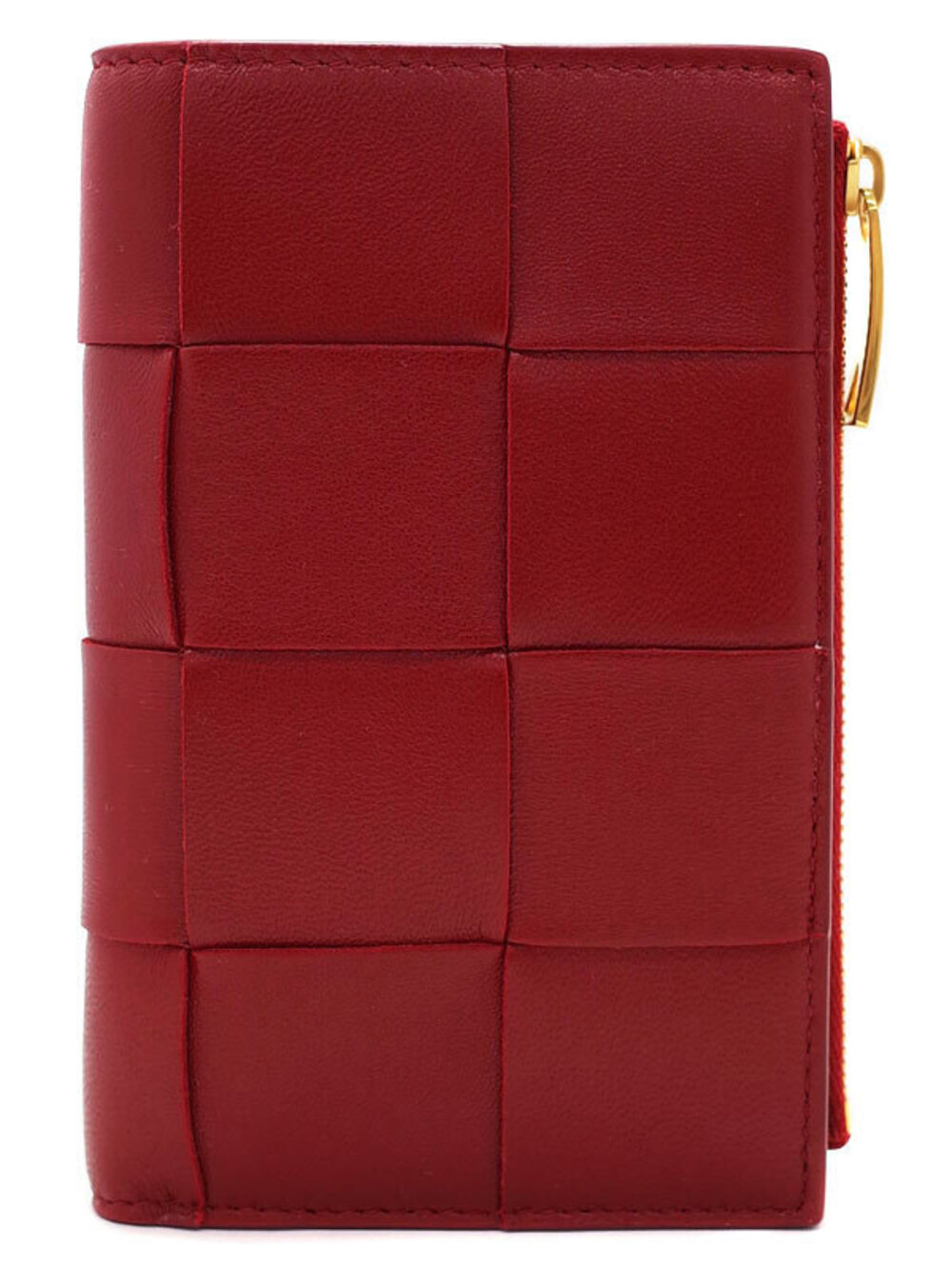 Bottega Veneta Intrecciato Bi fold Zipper Wallet Short
